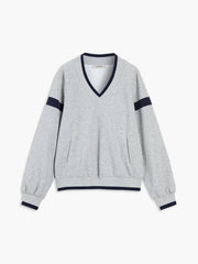 Contrast Trim Oversized Sweatshirt