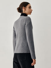 Tie Front Wrap Sweater