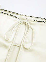 Satin Bow Decor Cami Top