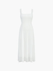 Semi-Sheer Cami Long Dress