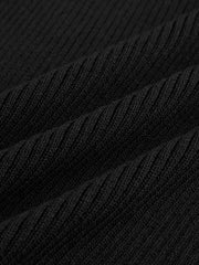 Contrast Trim Slim Sweater Vest