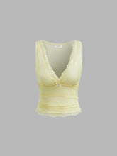 V-Neck Lace Tank Top