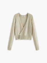 Cross Design Button Mechanism Knitting Top