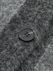 V-Neck Panel Pockets Knit Outerwear