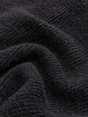Contrast Trim Lapel Cardigan