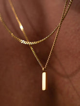 Golden Strip Pendant Necklace