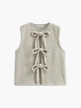 Round Neck Bow Front Vest