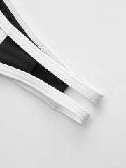 Contrast Trim Bikini Set