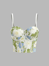 Floral Embroidered Sweetheart Corset