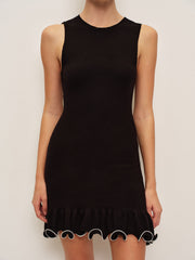 Ruffled Sleeveless Dress