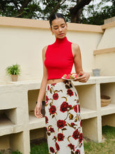 Knit Mock Neck Sleeveless Crop Top