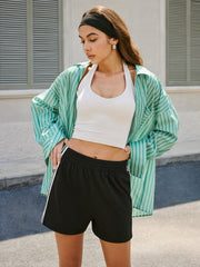 Striped Trim Shorts