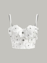 Semi-Sheer Embroidered Floral Sweetheart Corset