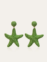 Star-Shaped Crochet Earrings