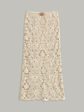 Cotton Crochet Lace Semi-Sheer Skirt