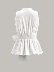 Wrap Tie Peplum Top