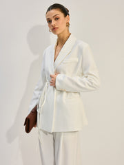 Oversized Belted Blazer