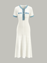 Trimmed Knit Midi Dress