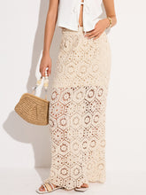 Semi-Sheer Crochet Maxi Skirt