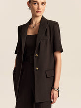 Oversized Short-Sleeved Blazer