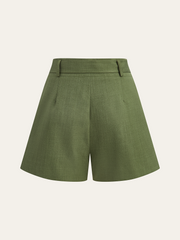 Belted Pocket Shorts