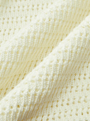 Contrast Trim Starfish Button Knitted Top