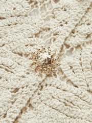 Cotton Crochet Lace Sheer Vest Top