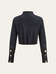 Metal Button Twist Shirt