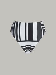 Geometric Print High-Waisted Bikini Bottom