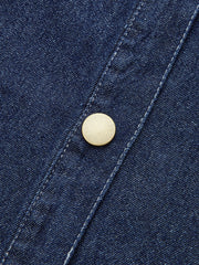 Tie Neck Denim Shirt