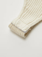 Ribbed Polo Zip Knit Bodysuit