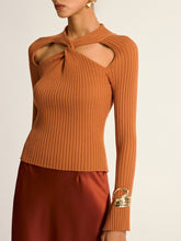Twist Cut-Out Knit Top