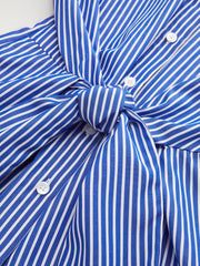 Striped Knot Shirt Dress