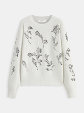 Sequin Floral Oversized Sweater