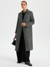 Wool Blend Double Breasted Coat