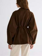 Shell Detail Tie-Waist Coat