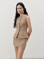 Tweed Mini Skirt
