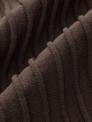 Textured Rib-Knit Mermaid Midi Skirt
