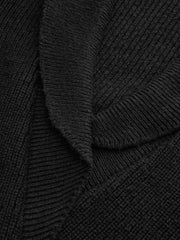 Shawl Collar Batwing Sleeve Knit Outerwear