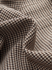 Houndstooth Mini Skirt with Double Belt