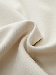 Metal Button Curved Sleeve Coat