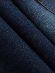 Mid-Waist Denim Curved-Leg Jeans