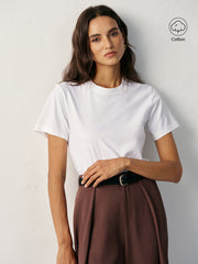 Cotton Crew Neck T-Shirt