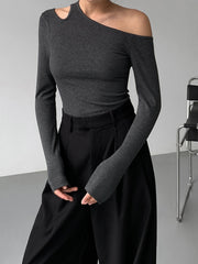 Slinky Cutout Knit Top
