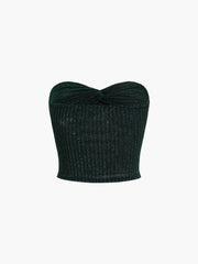 Glitter Sweetheart Tube Crop Top