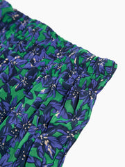 Semi-Sheer Orchid Pleat Long Skirt
