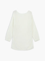 Sheer Open Knit Oversized Sweater