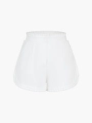 Trim Pleated Shorts