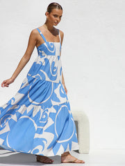 Sun Print Cami Long Dress
