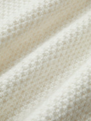 Contrast Trim Flower Decor Cardigan